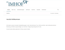Tablet Screenshot of it-imhof.de